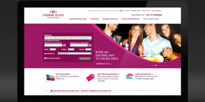 Web Design for Crowne Plaza that includes a landing page and other marketing assets